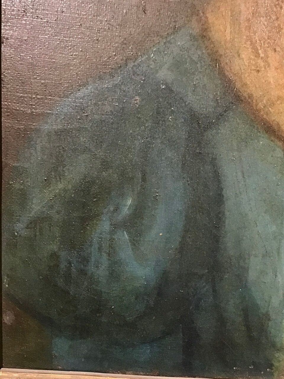 Portrait of a woman with a veil, 19th century.