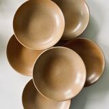 Set of 6 hollow sandstone plates