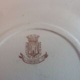Lot assiettes porcelaine opaque de Gien modèle Osborne époque   début  XX siècle