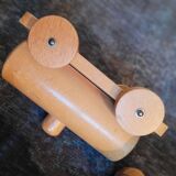 Old wooden train - beech toy