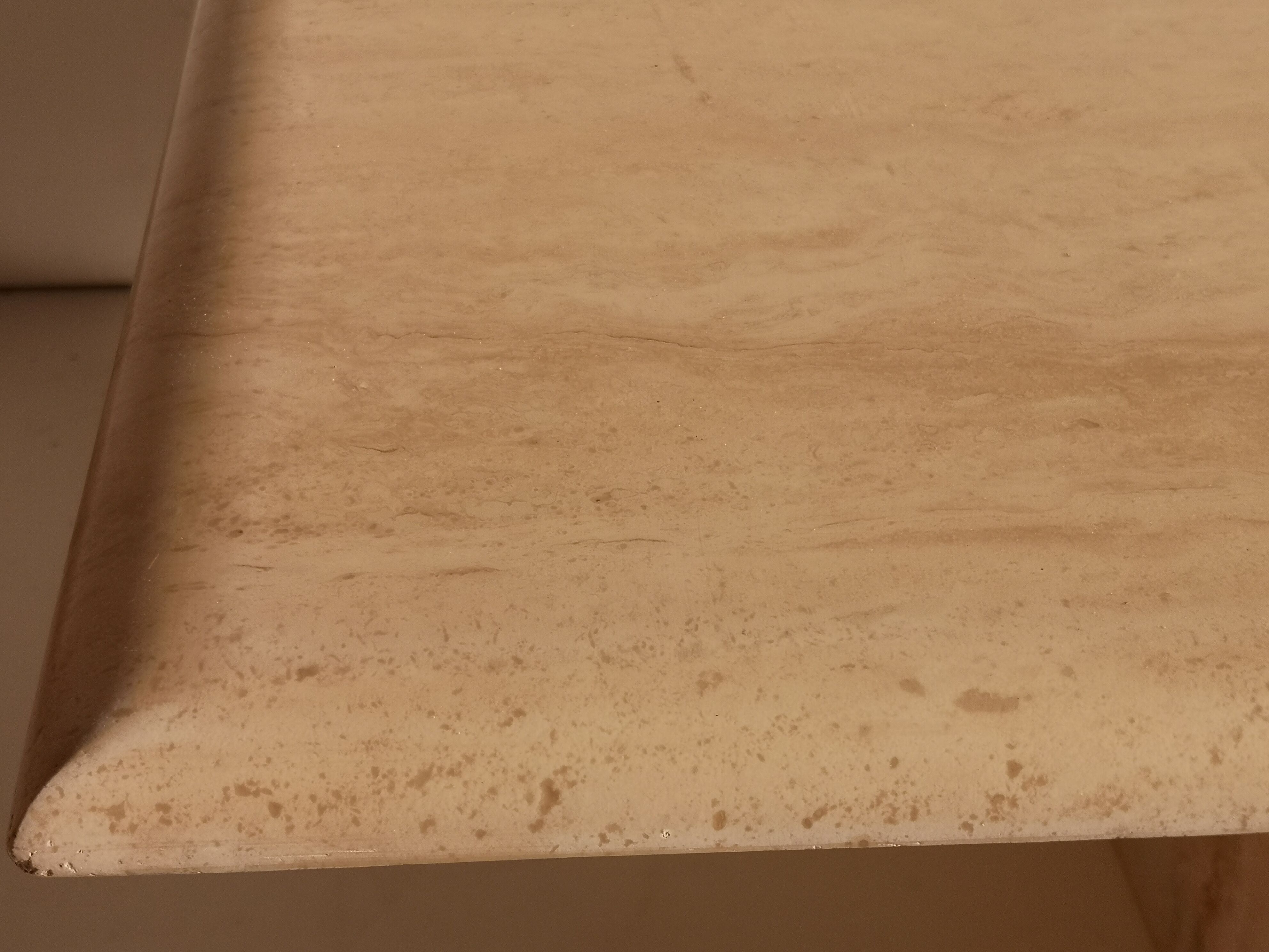 80s travertine coffee table