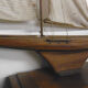 Pool sailboat, model of old boat