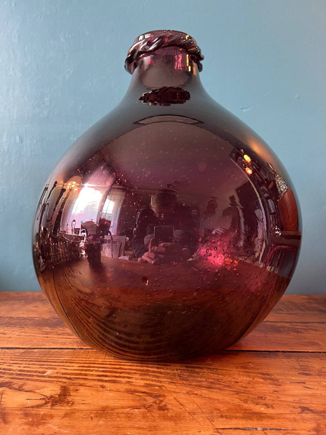 Vase or amphora, dame jeanne, marie jeanne biot glassware