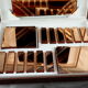 Set of knife holders, undersides and bottle bottoms - Stylclair, Art Deco - 30 years
