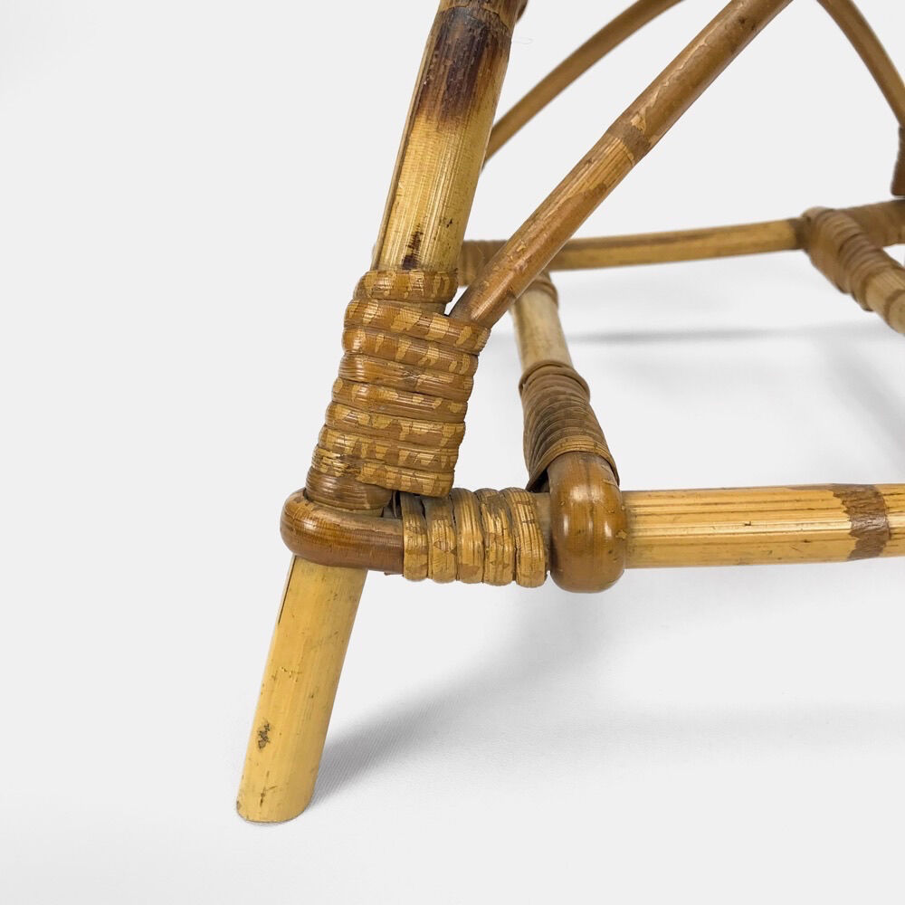 Children's rattan basket chair