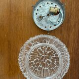 Vontage molded glass ceiling / wall light from the 70s