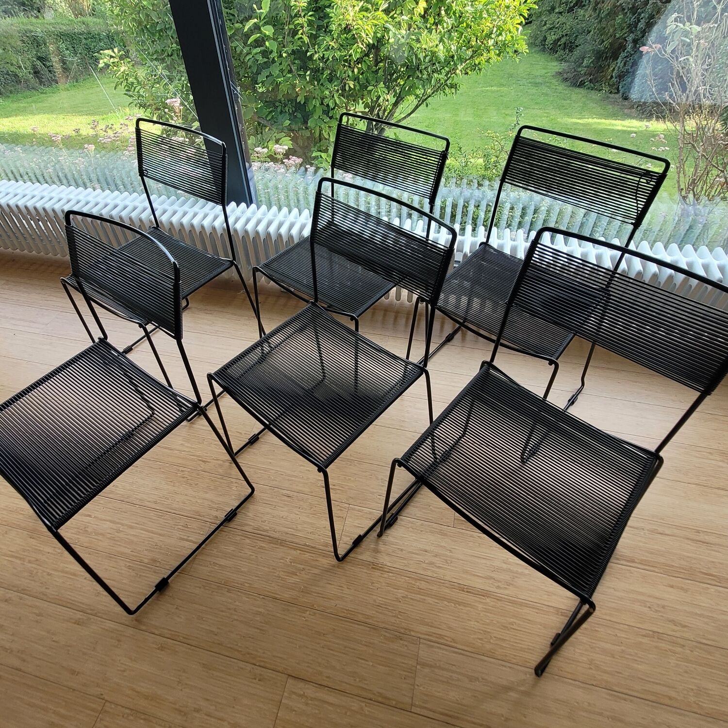 6 chaises Spaghetti de Giandomenico Belotti