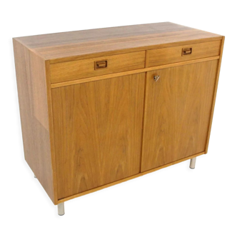 Scandinavian walnut chest of drawers Sweden 1960