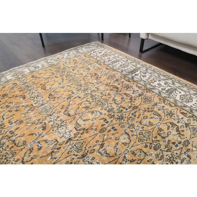 1940s Vintage Turkish Hand-Knotted Area Rug 180x290