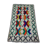 Multicolor white Kilim rug 225x135xcm