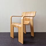 Strip chair with armrests by Gijs Bakker for Castelijn, The Netherlands 1970's