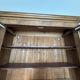 American walnut glass cabinet/bookcase