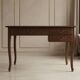 Antique Louis XV style flat desk in solid wood – 3 drawers
