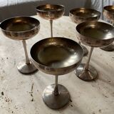 8 silver plated ice cream cups, Italy