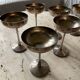 8 silver plated ice cream cups, Italy