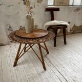 Table basse rotin « soleil »