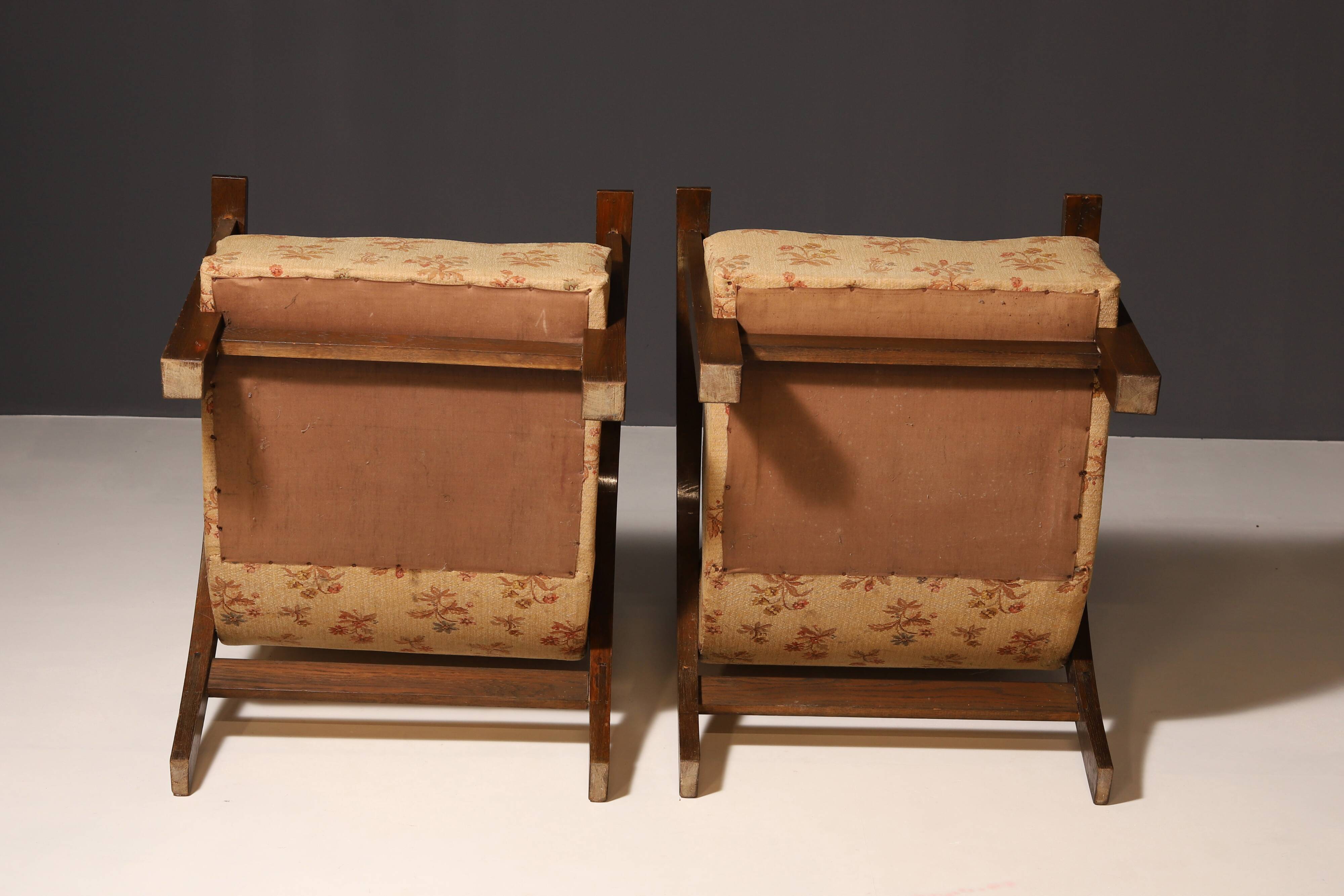 Pair of ART DECO armchairs, 1930´s, Central Europe