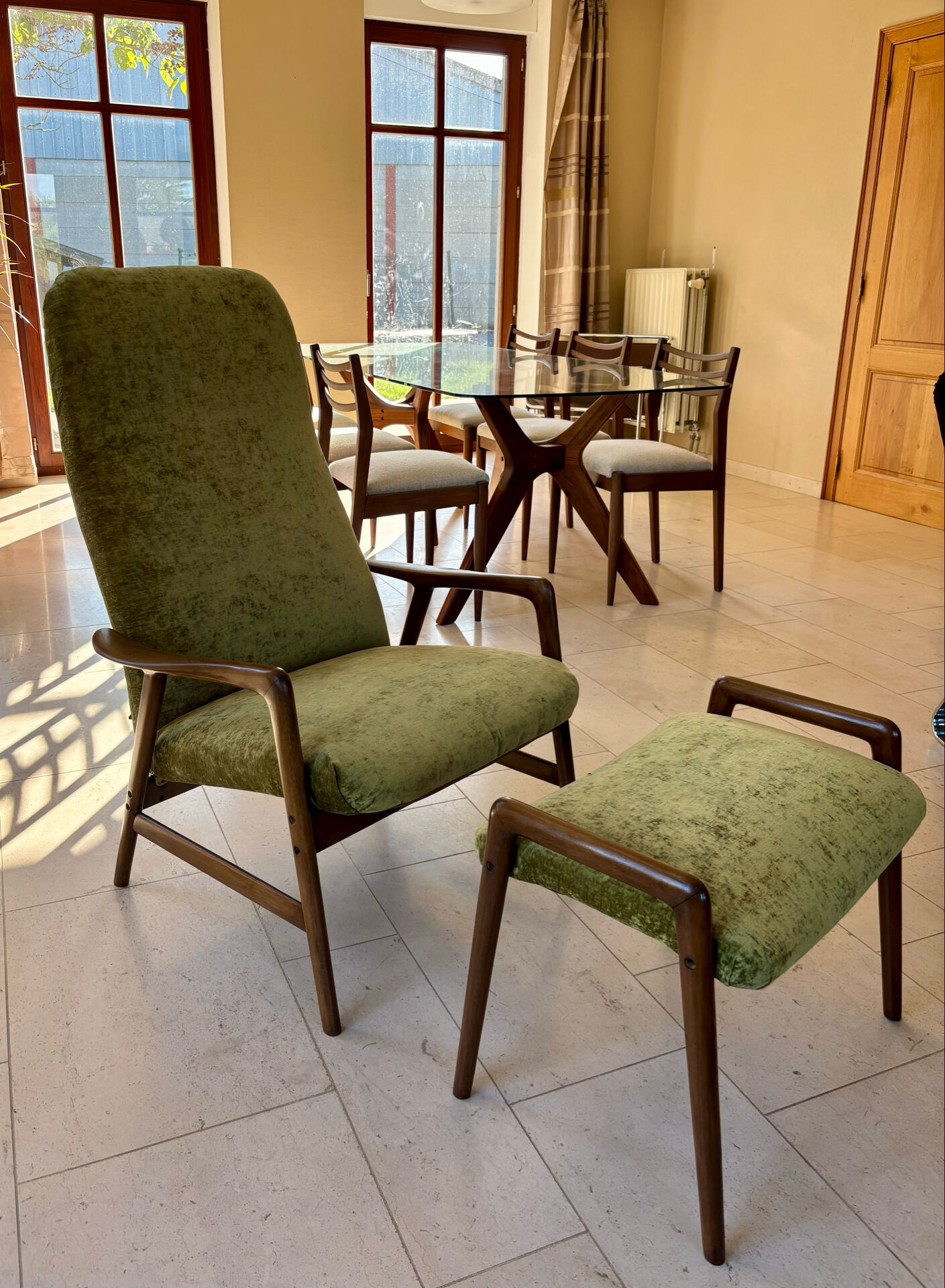 Fauteuil et ottoman Alf Svensson