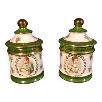 Duo of Napoleon and Joséphine candy boxes