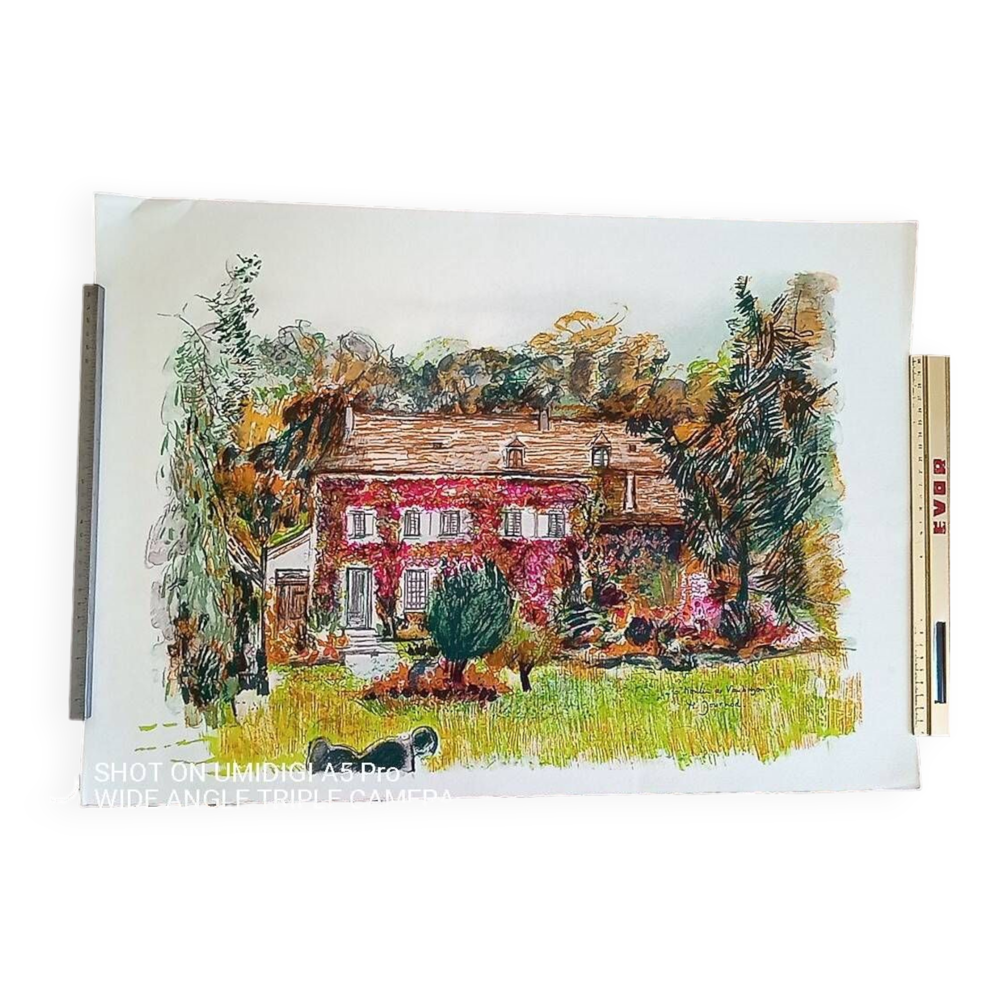 Monique Journod (1934) - art offset lithograph - signed - 40 x 57 cm