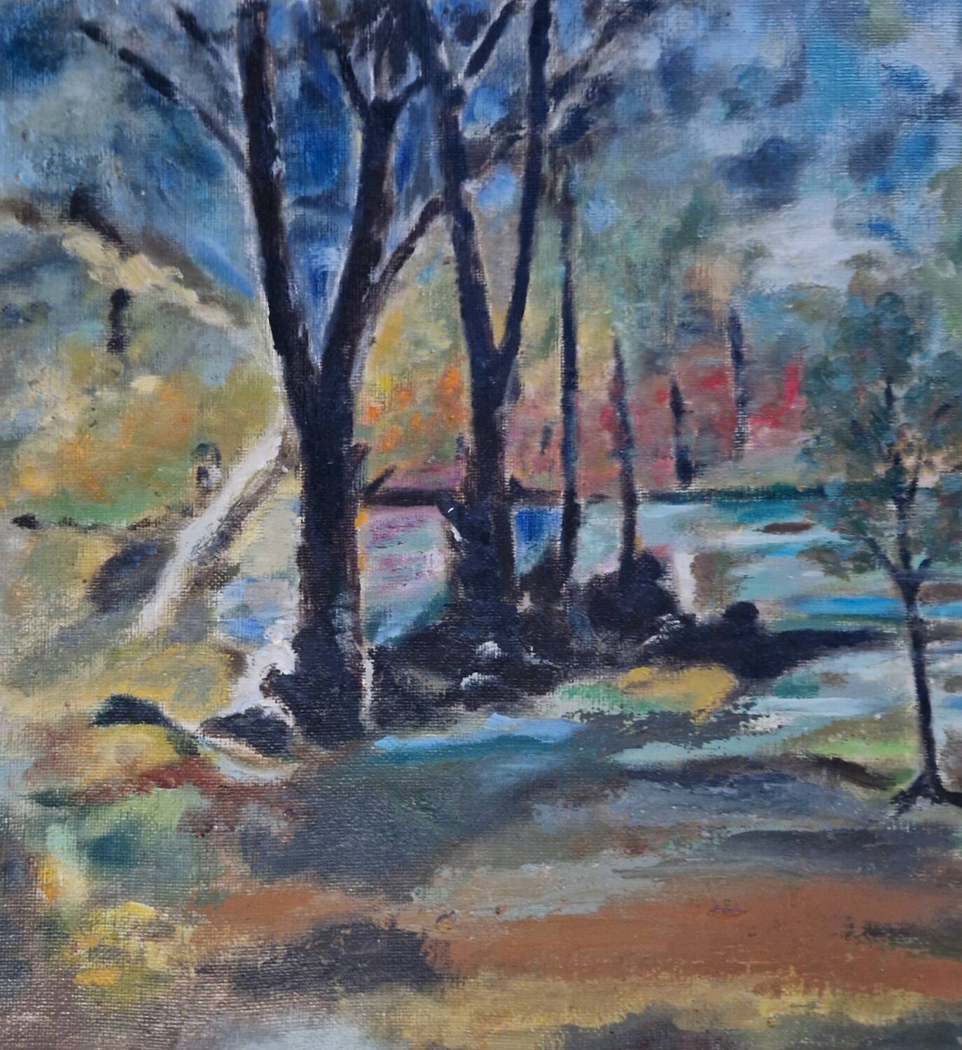 Landscape painting table