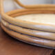 Plateau rond rotin et nacre