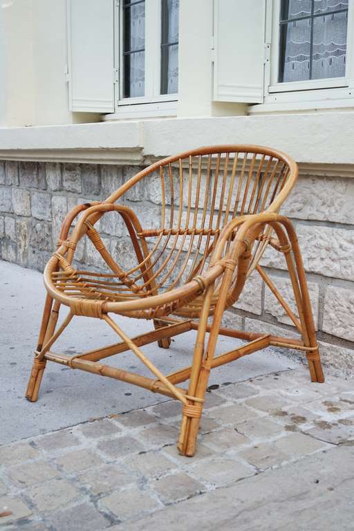 Rattan armchair for adult stun 60