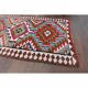 1970s Vintage Turkish Hand-Knotted Wool Cotton Red Runner Rug 93x355