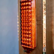 Scandinavian suspension teak pressed glass Wiktor Berndt A-lighting 1960s