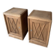 Pair of Art Deco bedside tables in oak