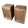 Pair of Art Deco bedside tables in oak