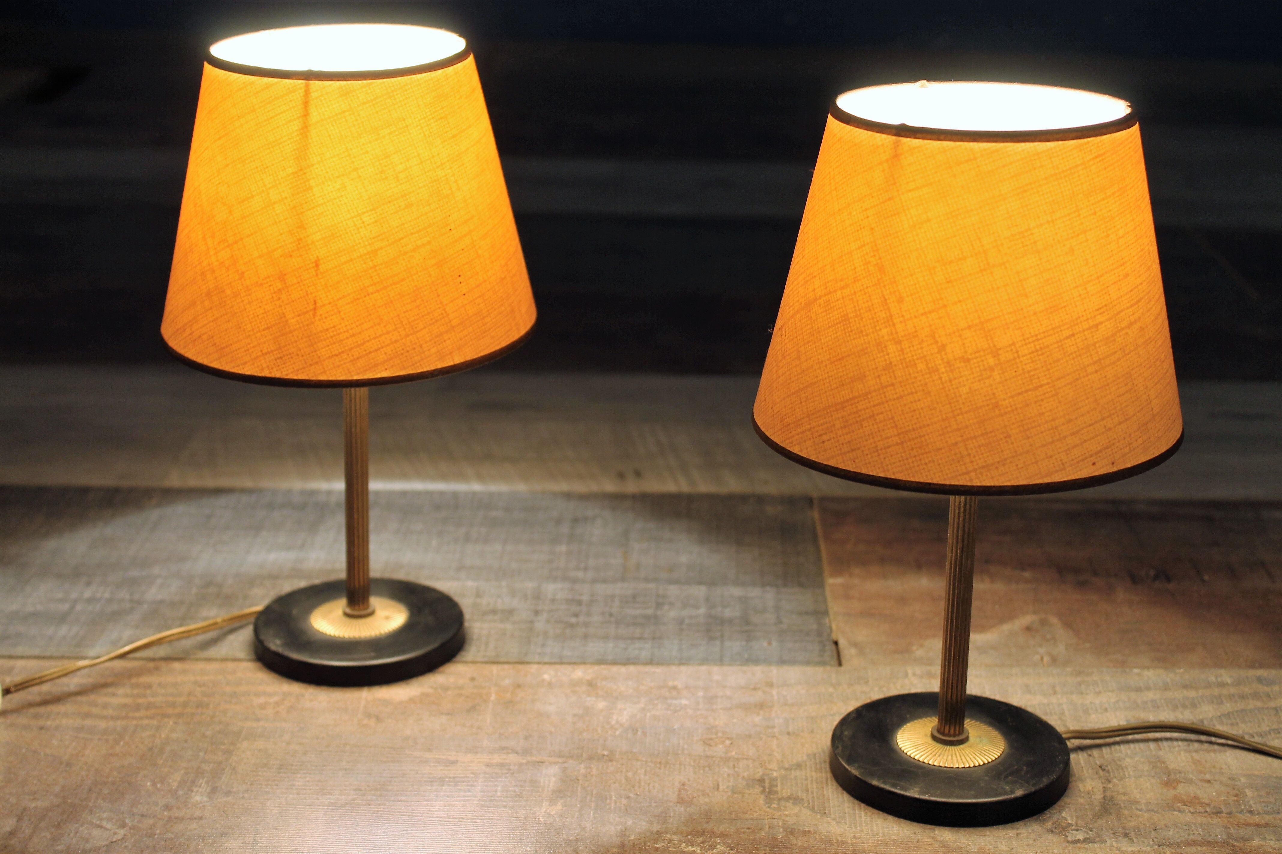 Pair of bedside lamps 1950