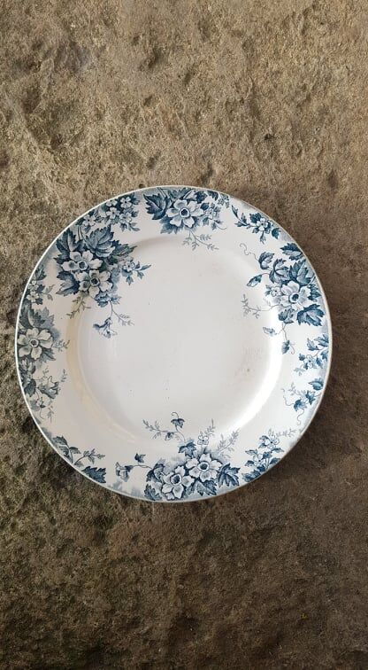Plate in Iron Earth Saint Amand & Hamage model Marie Louise