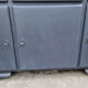 Vintage Mado sideboard, grey restyled, blue interior, 50s
