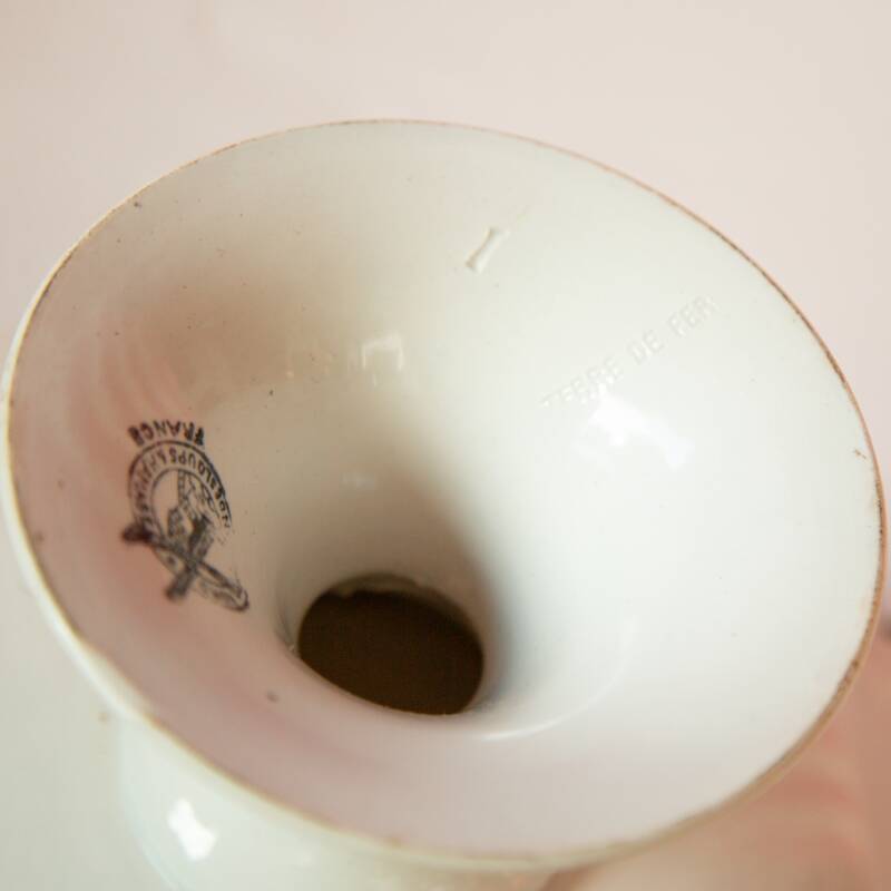 Iron earth compote dish Moulin des Loups