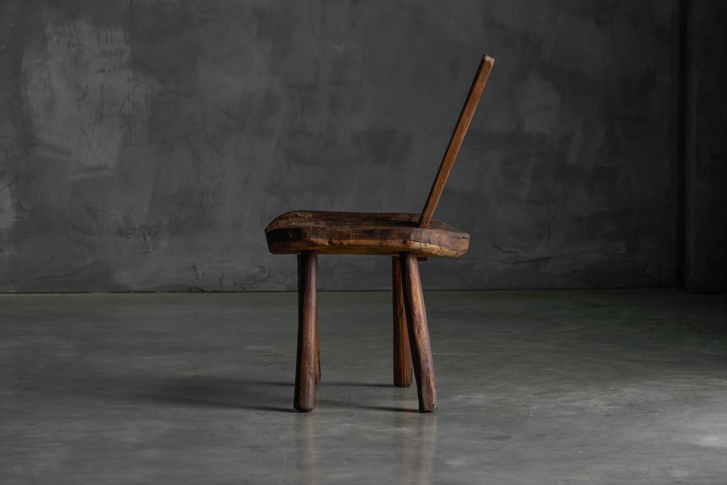 Alpine Folk Art Chair, France, 19th Century