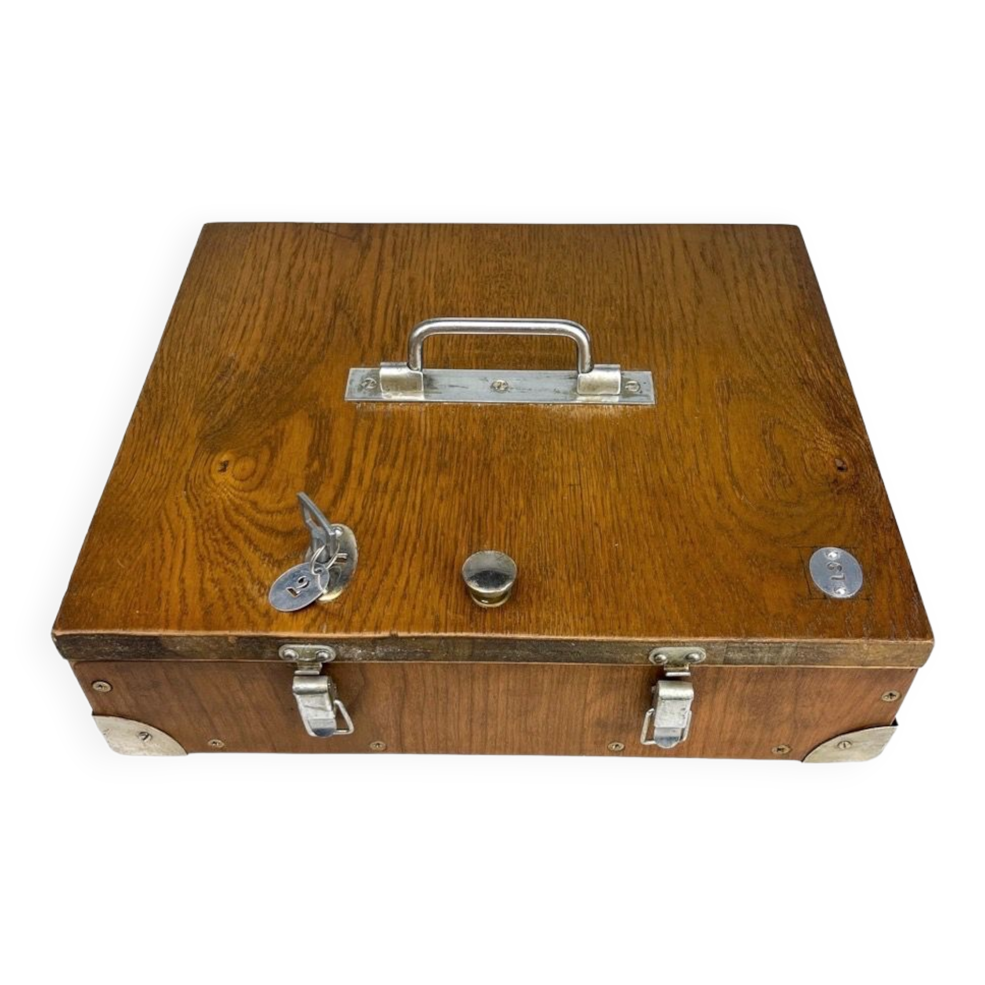 Wooden coin box 70s