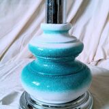 70s ceramic and chrome lamp