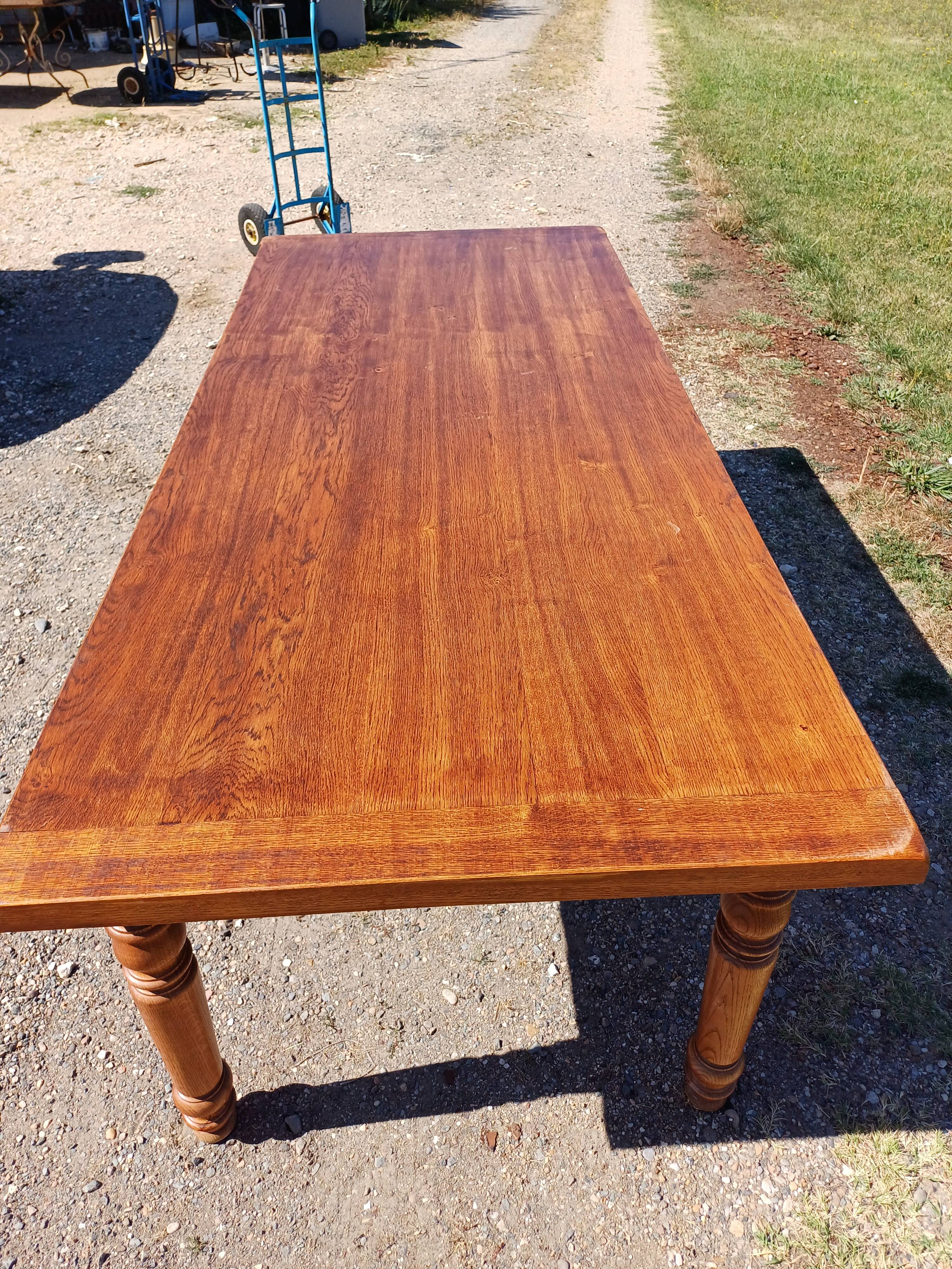 Oak Farmhouse Table