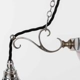 10" Chrome Holophane 'Stiletto' Chandelier