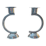 Pair of Art Deco candle holders