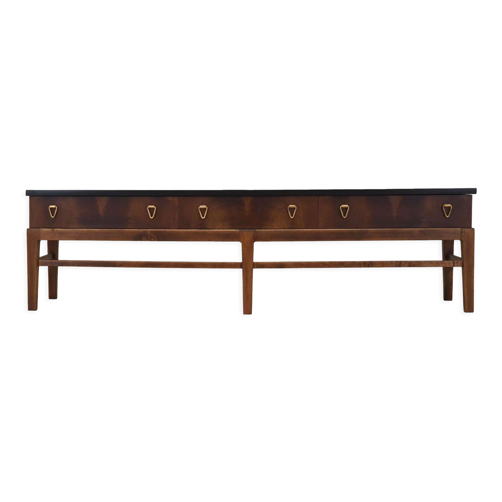 Walnut lowboard, Danish design, 1960s, production: Denmark