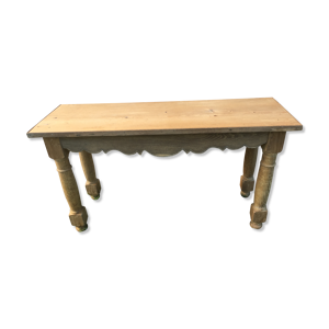 Console rustique chêne et pin