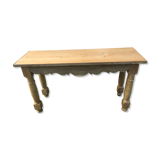 Rustic oak and pine console