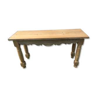 Rustic oak and pine console