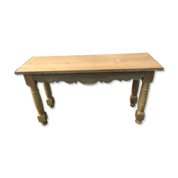 Rustic oak and pine console