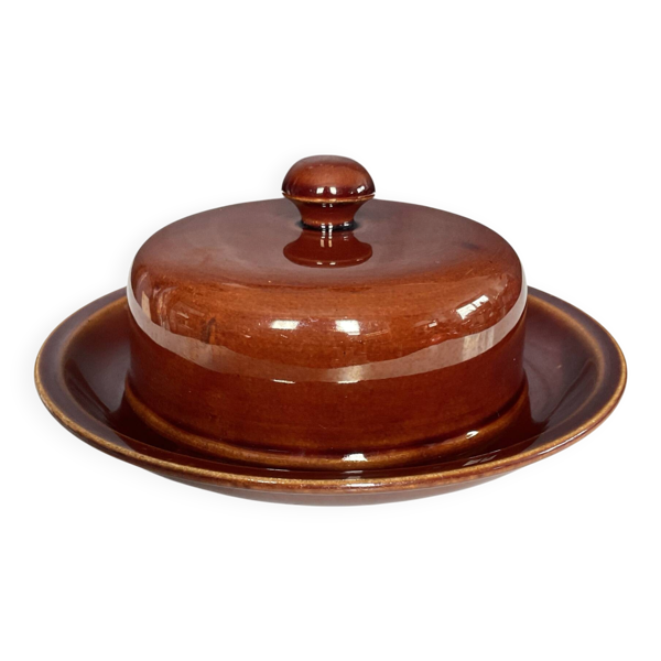 Beurrier à cloche vintage en céramique