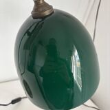Vintage 1920s desk lamp in nickel-plated brass, celadon - 52 cm