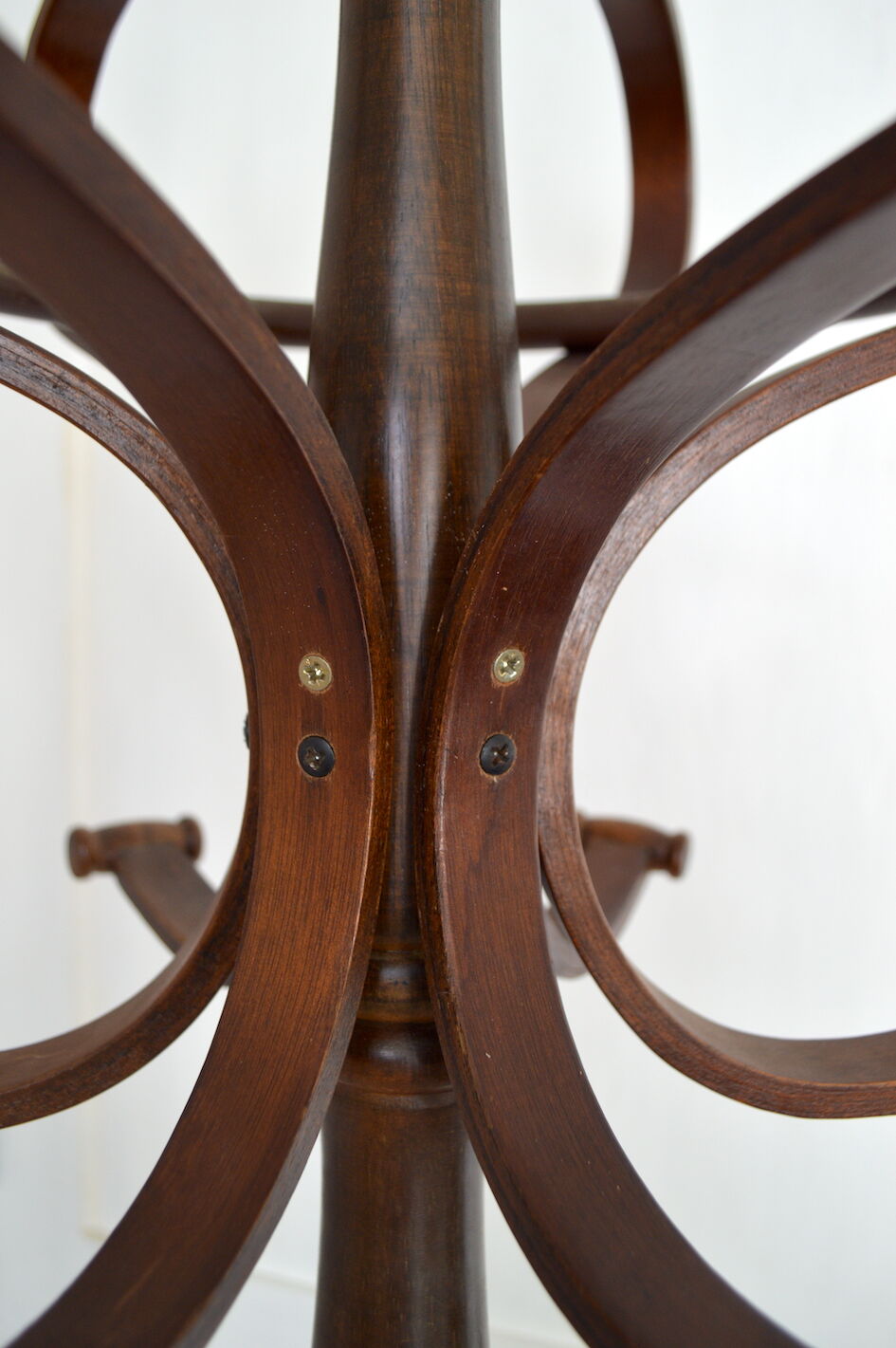 Wooden parrot coat rack