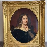 Period portrait signed Raymond Auguste Quinsac Monvoisin 1794-1870